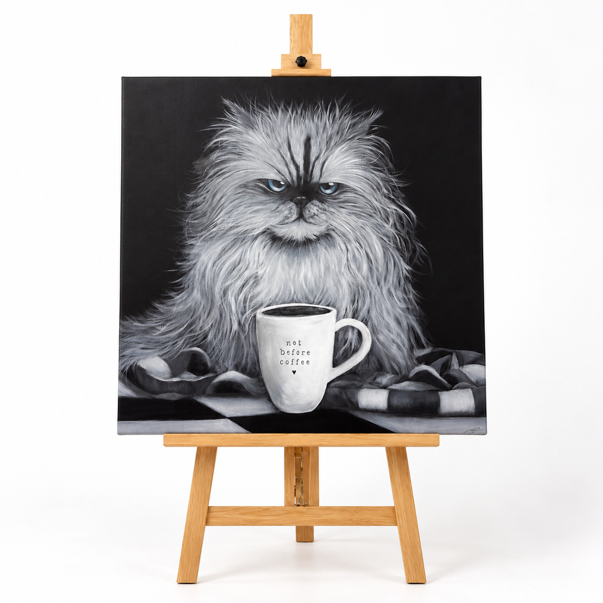‘Not Before Coffee’ - Original Painting