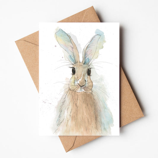 Hare Greeting Card