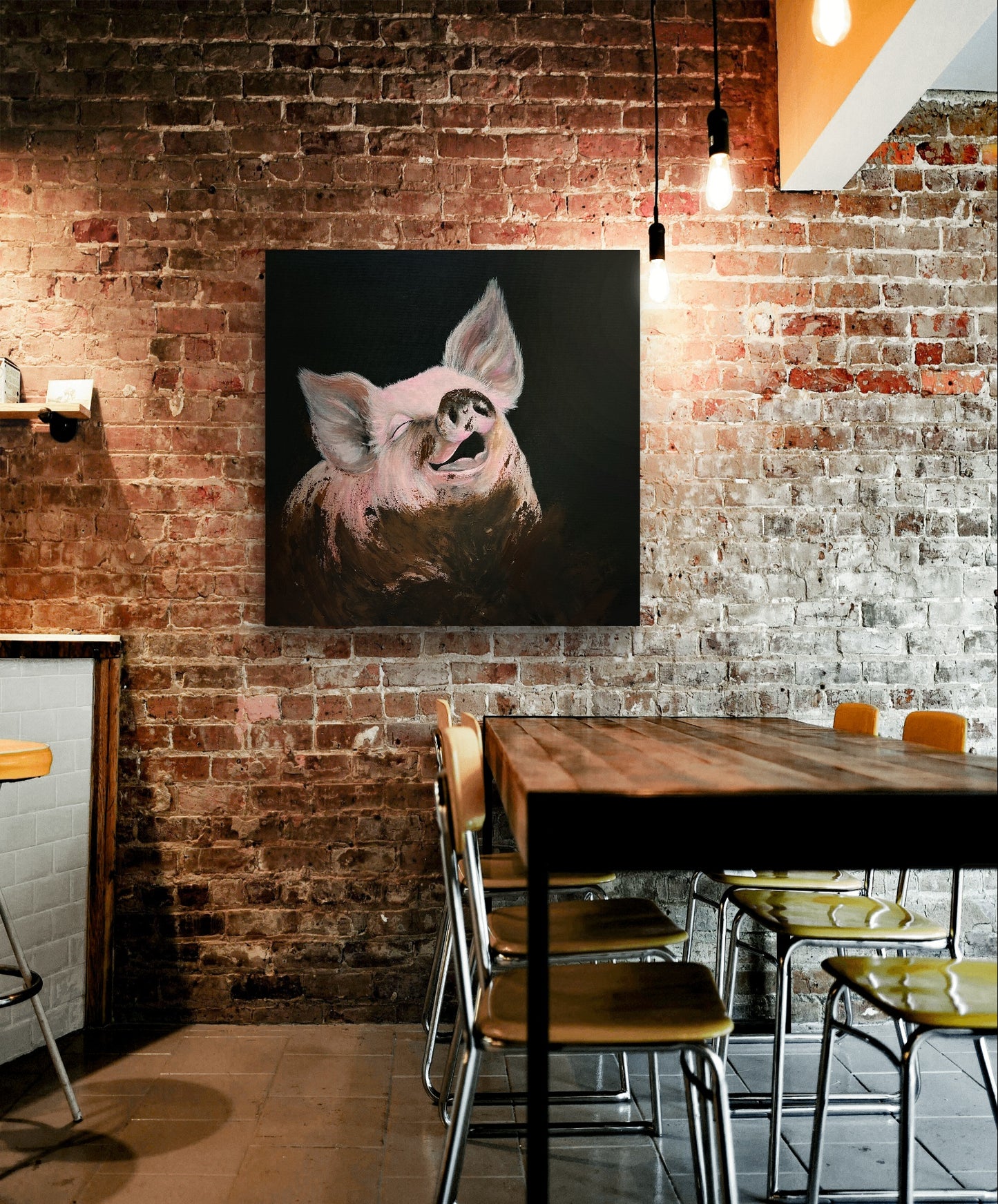 ‘Happy as a pig in s**t!’ - Limited Edition Giclee Print